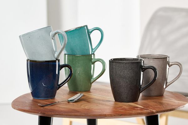 Becher sortiert 350ml 6er Set Amalfi grün
