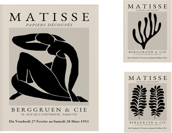 Poster Matisse Abstrakt als Deko Print ohne Rahmen - C / 20 x 25 cm
