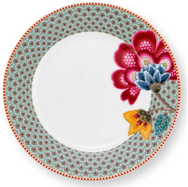 PiP Studio Frühstücksteller Blooming Tales Blue Frühstücksteller 21cm