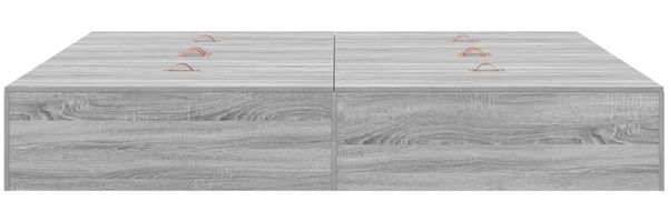 vidaXL Aufbewahrungsbettgestell Graues Sonoma 200 x 200 cm 3335362 Bild 7