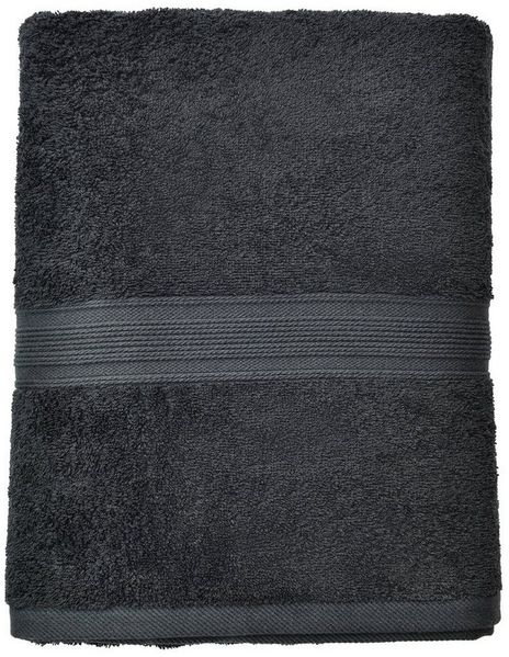leevitex® Saunatuch Frottee XXL, (1-St), 80 x 200 cm, extra groß & saugfähig, Schwarz