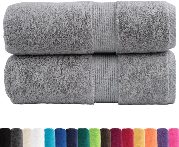 vidaXL Premium-Waschtücher SOLUND 2 Stk. Grau 30x30 cm 600 g/m² 137299