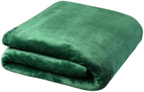 Traumschlaf 'Basic Uni' Kuscheldecke, Polyester tanne, 150 x 200 cm