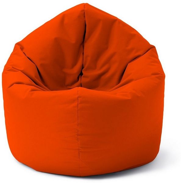Lumaland Indoor / Outdoor Sitzsack, 2-in-1-Sitzsack, Polyester, 120 x 80 x 75 cm, 300 Liter, Orange