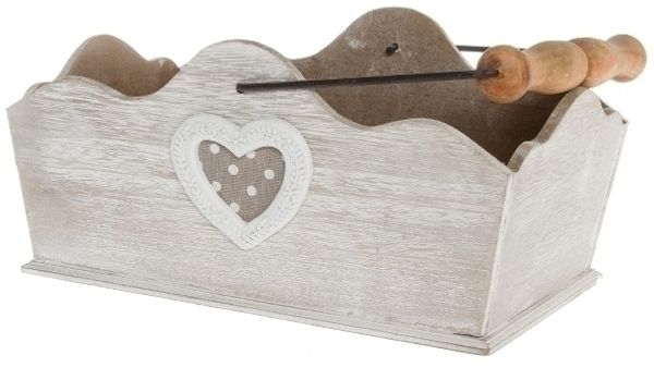 Holzkorb Holm MDF Weiß
