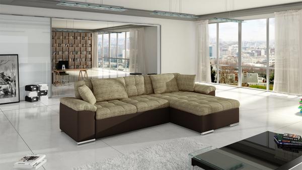 Ecksofa Diana, Seite: Rechts, Farbe: Soft 066 + Lawa 02