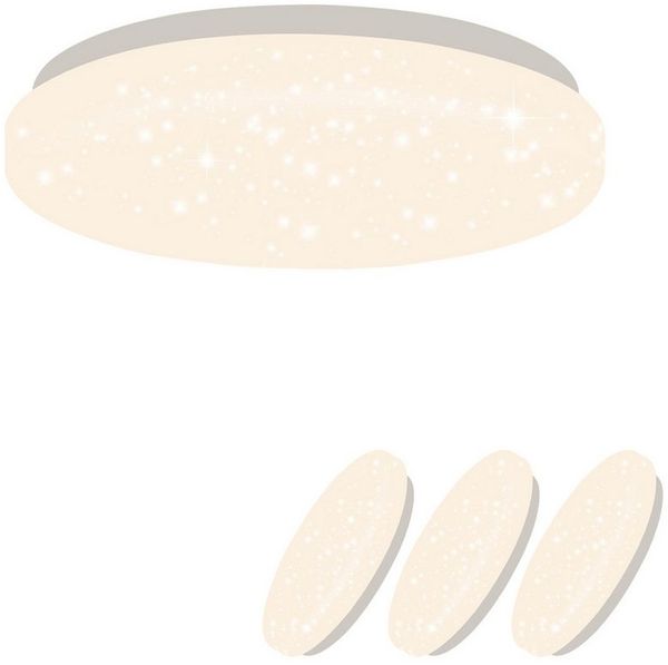Nettlife LED Deckenleuchte Sternenhimmel Kinderzimmer 15W 21cm 3000K/4000K Weiß Deckenlampe, LED fest integriert, Kinderzimmer Deckenleuchte