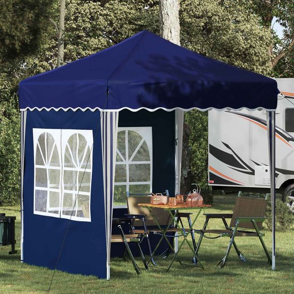 vidaXL Pop-up Partyzelt 195 x 195 x 245 cm Blau Oxford-Stoff 42019725