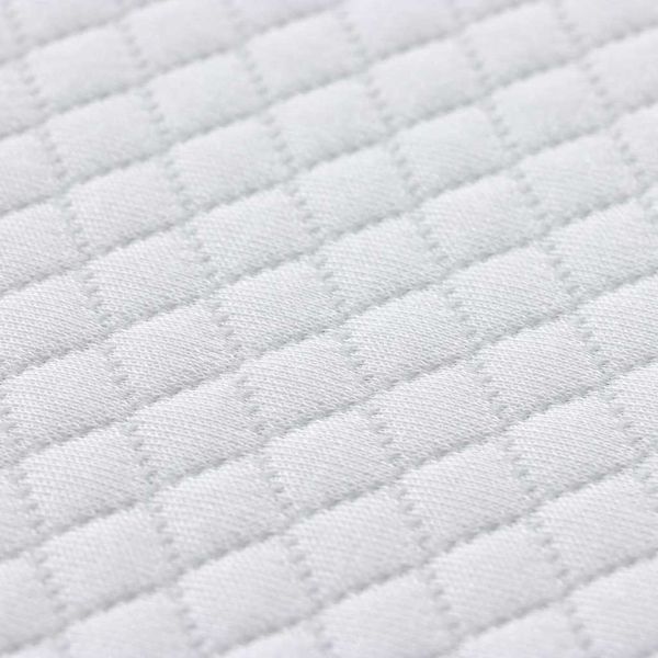 vidaXL Matratzenauflage, Jacquard Stoff weiß, Höhe 3,5 cm, 120x200 cm Bild 9