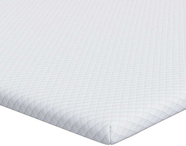 vidaXL Matratzenauflage, Jacquard Stoff weiß, Höhe 3,5 cm, 120x200 cm Bild 2