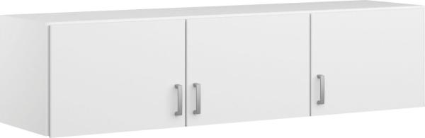 Rauch Möbel Bremen Schrankaufsatz für zusätzlichen Stauraum für den Kleiderschrank 3-türig, Weiß, kombinierbar mit Schrank-Breite 136 cm aus Modellserie Bremen BxHxT 136x39x54 cm