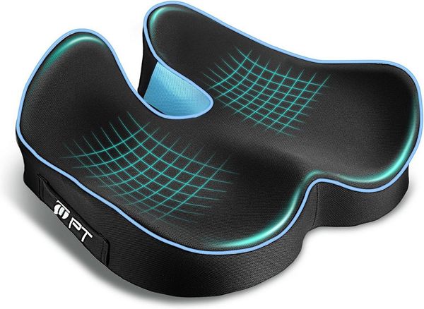 POPOLIC Sitzkissen Ergonomisches Sitzkissen für Bürostuhl & Autositz, Sitzkissen, Sitzkeilkissen Entlastet, Erhöht Sitzkomfort