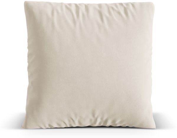 Micadoni Kissen Nuria Samt Beige 70x70x15