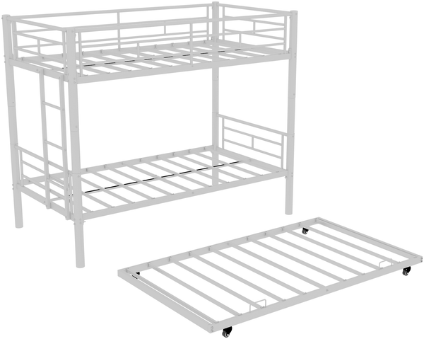Hochbelastbares, stabiles Meta Twin over Twin Etagenbett90*190cm/l/ Geräuscharm/ Sicherheitsgeländer/kein Boxspring erforderlich. Bild 7