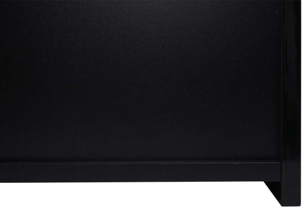 Spiegelschrank HWC-B19b, Badschrank Hängeschrank, 2 Regalböden hochglanz MVG-zertifiziert 70x60x16cm ~ schwarz Bild 3