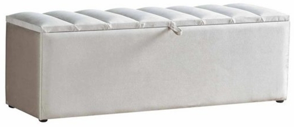 abc bedding Boxspringbett DAYTONA Voll-orthopädisches Komfortbett mit Samt in Silber Beige (inkl. Matratze & Topper), Funktionsbett mit Bettkasten, inkl. Bettbank & 2 Nachttischen Bild 4