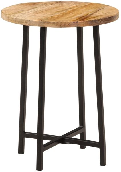 vidaXL Couchtisch 35x35x45 cm Massivholz Mango und Eisen 371970