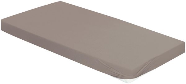 BIERBAUM Spannbettlaken Jersey, Jersey, Gummizug: rundum, (1 Stück), aus Baumwolle mit Elasthan für Matratzen bis 30 cm Höhe, Bettlaken
