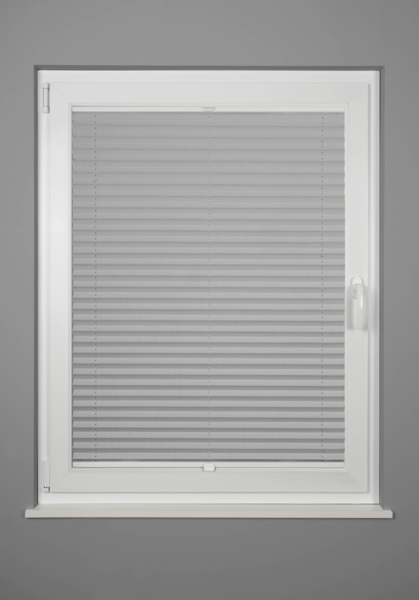 ondeco Plissee Thermo für Fenster innen, Montage in Glasleiste mit Spannschuh, Sonnenschutz-Rollo, Lichtschutz und blickdicht, leichte Verdunkelung, Silber, B): 71-80 cm, H): 151-200 cm Bild 4