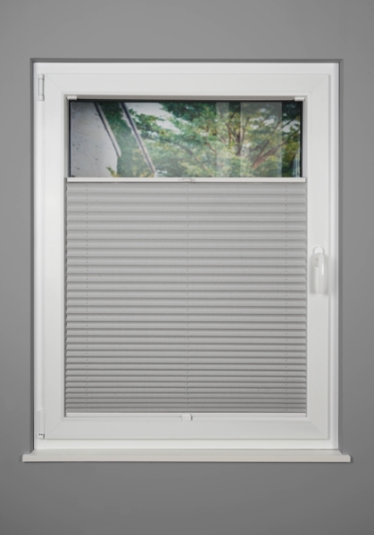 ondeco Plissee Thermo für Fenster innen, Montage in Glasleiste mit Spannschuh, Sonnenschutz-Rollo, Lichtschutz und blickdicht, leichte Verdunkelung, Silber, B): 71-80 cm, H): 151-200 cm Bild 3