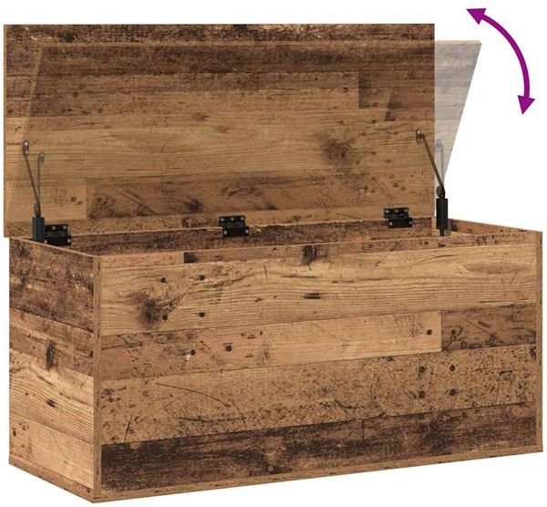 vidaXL Aufbewahrungsbox Altholz 100 x 42 x 46 cm Holzwerkstoff 862291 Bild 10