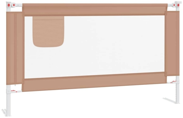 Kleinkind-Bettschutzgitter Taupe 140x25 cm Stoff