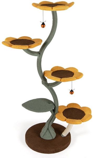 COSTWAY Kratzbaum, Katzenbaum, 6-stöckig, Kletterbaum, 175cm hoch