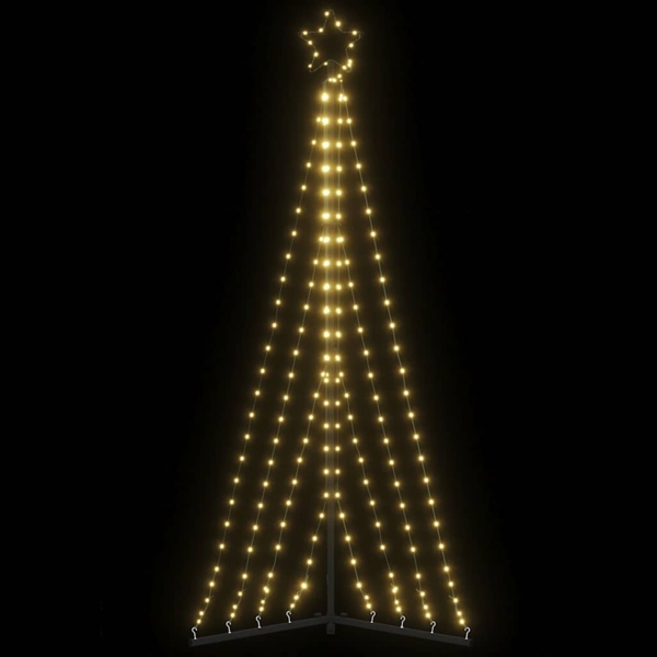 vidaXL Weihnachtsbaum-Beleuchtung 339 LEDs Warmweiß 187 cm 4016428