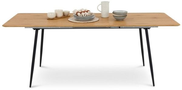 IDIMEX Esstisch ORSA, Esszimmertisch ausziehbar 160-200x80 cm Eiche Finish