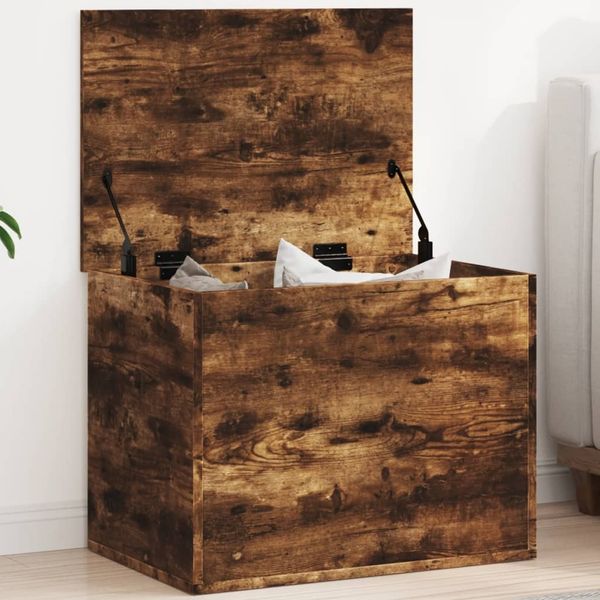 vidaXL Truhe Räuchereiche 60x42x46 cm Holzwerkstoff 840657