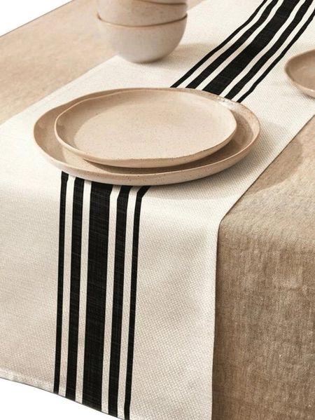 LIVINA HOME Tischläufer Premium Tischdecke abwaschbar, Tischband, moderne Leinenoptik Decke, Tischtuch, Gartentischdecke, Tafeltuch, Oster Deals Sale!