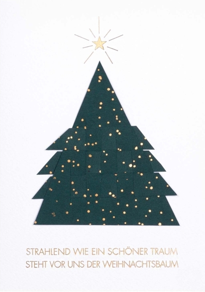 Räder Papierkunstkarte Weihnachtsbaum