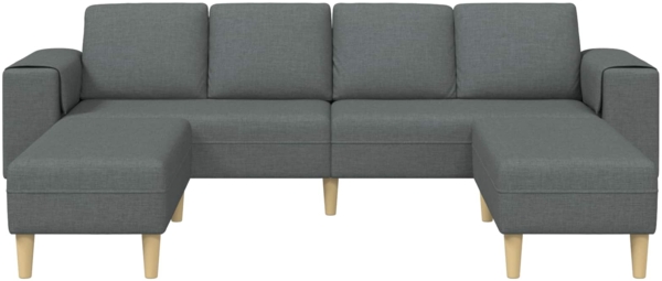 vidaXL Sofa Set, Stoff dunkelgrau