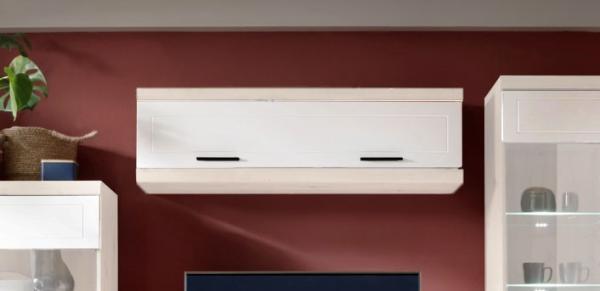 Hängeschrank "Kvantum" Wandschrank 152cm weiß matt MDF Bild 1