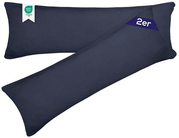 BARBONS Kissenbezug 100% Baumwolle Kissenbezug, weiche Kopfkissenbezug, Kissenhülle, (2 Stück), 165 g/m², Jersey
