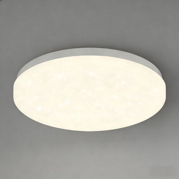 ZMH LED-Sternenhimmel Wohnzimmer Modern Sternenhimmel Deckenlampe Rund/Quadratisch, Augenschutz, Einfache Installtion, LED fest integriert, Warmweiß-3000K