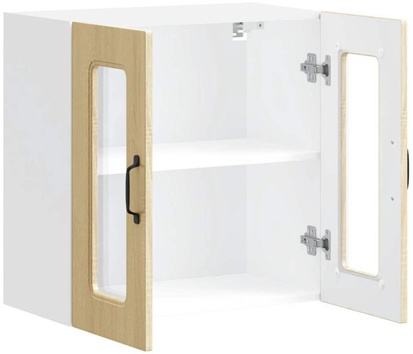 vidaXL Küchen-Hängeschrank mit Glastür Kalmar Sonoma-Eiche Holzwerkstoff 853670 Bild 6