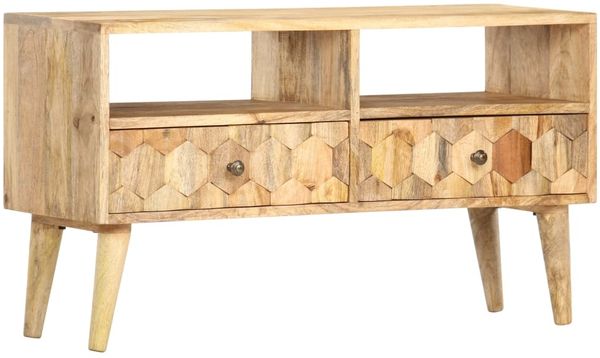vidaXL TV-Schrank 90 x 30 x 50 cm Massivholz Mango 286463