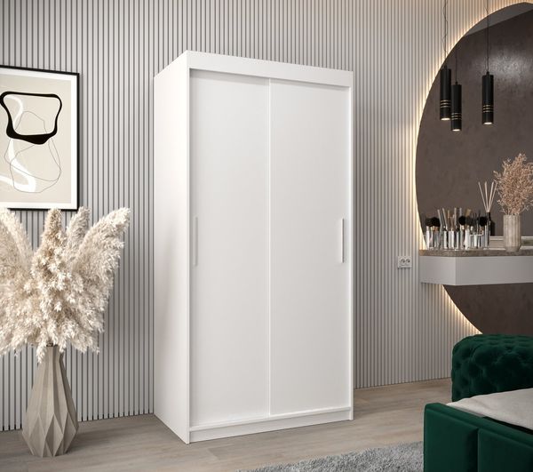MOEBLO Schiebetürenschrank TORM (mit/ ohne Schubladen, Schwebetürenschrank Schrank Garderobe Schiebtüren Schlafzimmer Wohnzimmerschrank) (BxHxT):100/120/150/180/200/250x200x62 cm