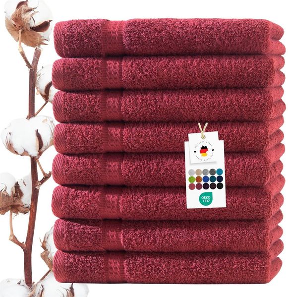 Carpe Sonno Handtuch Set 50x100 cm 100% Baumwolle Handtücher Set 500 g/m2 Frottier Handtuchset, Frottier (Spar-Set, 8-St), Extra Soft & Weich, Saugfähig, Schwer, Atmungsaktiv, schnell trocknend