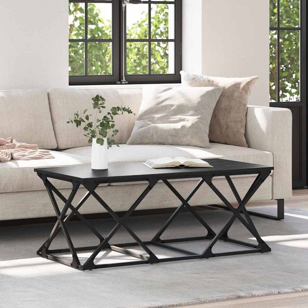vidaXL Couchtisch Schwarz Eichen-Optik 100 x 49 x 40 cm Holzwerkstoff 882768