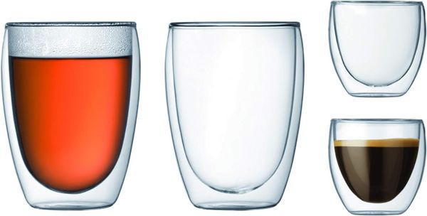 Bodum Pavina 4tlg. Gläser-Set 0,35/0,08 liter doppelwandig isoliert
