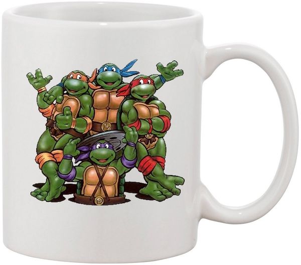 Blondie & Brownie Tasse Turtles Schildkröten Ninja Cartoon Retro Nerd, Keramik