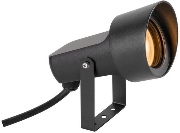 SLV SYNA SHADE, Erdspiessleuchte, GU10 , 1x max. 10 W, IP65, rund, schwarz - Strahler (Outdoor)