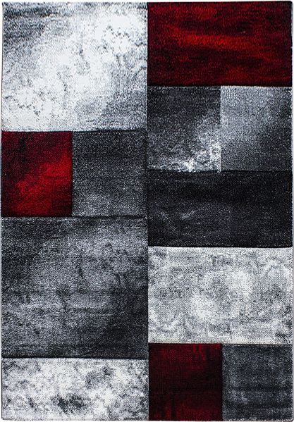 Kurzflor Teppich Hara rechteckig - 160x230 cm - Rot