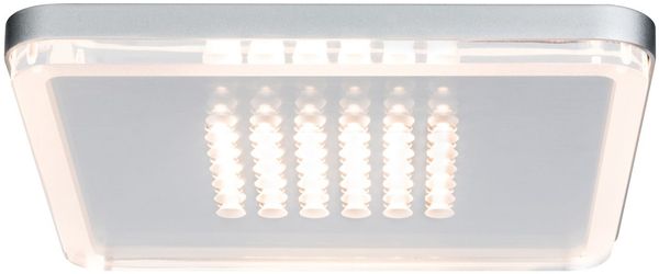 Paulmann Premium Einbauleuchten Set Panel Shower eckig LED 1x10W 2700K 230V 210mm Chrom matt/Alu6432
