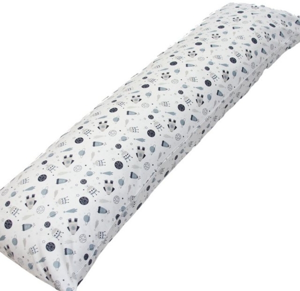 EMI & SAM Stillkissen Seitenschläfer Kissen Nackenkissen 40x145cm Ganzkörperkissen, 18L. Kosmos - Bezug Bild 4
