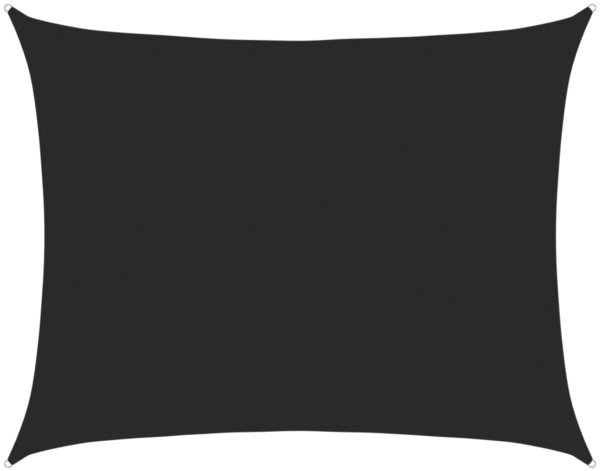 vidaXL Sonnensegel 160 g/m² Schwarz 6x7 m HDPE 311744