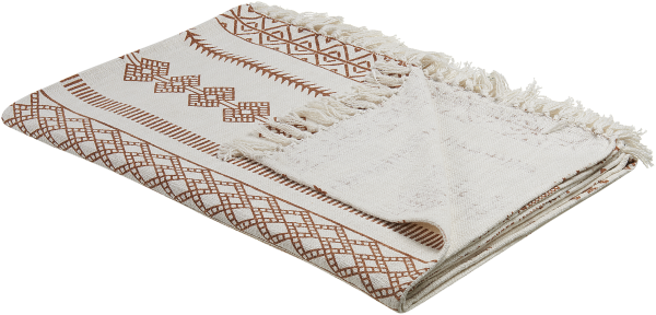 Kuscheldecke JORHAT Baumwolle 130 x 180 cm Beige