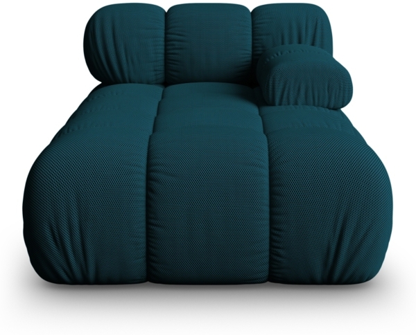 Micadoni Recamiere Bellis Rechts 3D-Stoff Sonic Marineblau